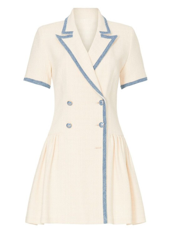 Sandro Dresses & Skirts - Sandro Seville Dress A-line Short Sleeves Collar Size M